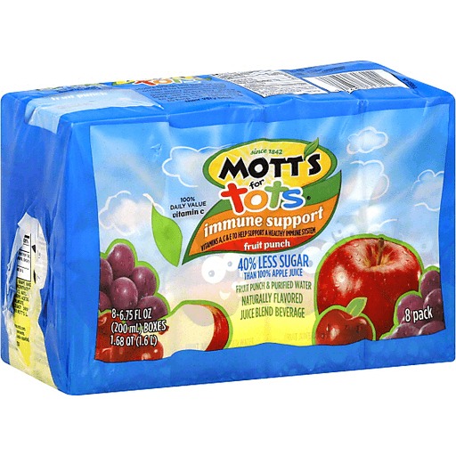Motts Tots Fruit Punch Immune (Each)