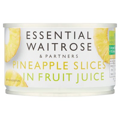 Waitrose Essential Pine Slice Fruit Juice 227G