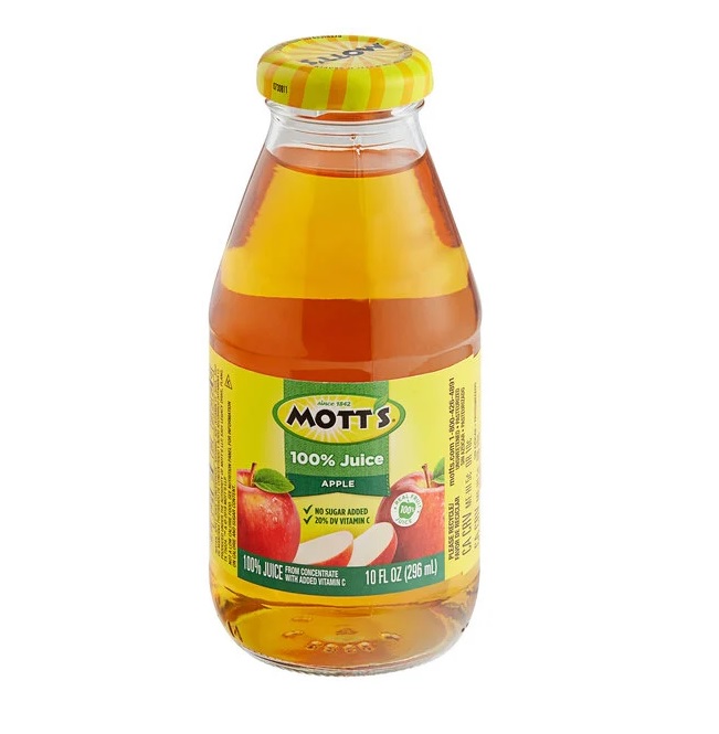 Motts 100% Apple Juice 296ML