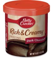 Betty Crocker Rich & Creamy Dark Choc Frosting 453G