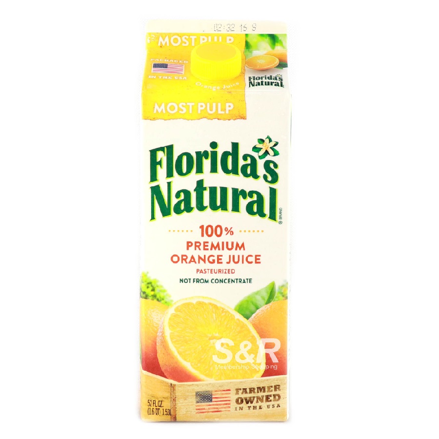 Florida Natural Orange Juice With Most Pulp 1.53L