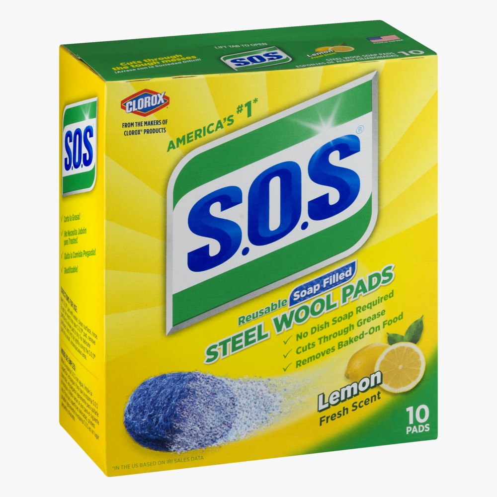 Sos Soap Pads Lemon Fresh 10X (Each)