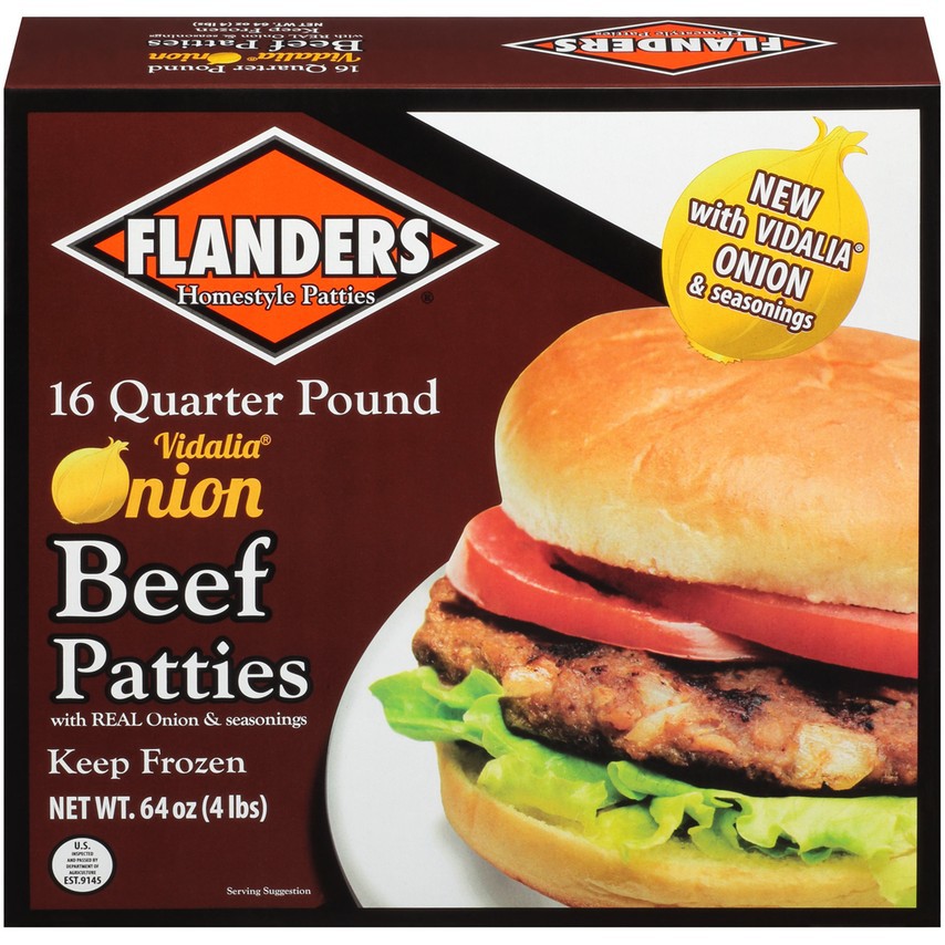 Flanders Beef Onion Patty 907G