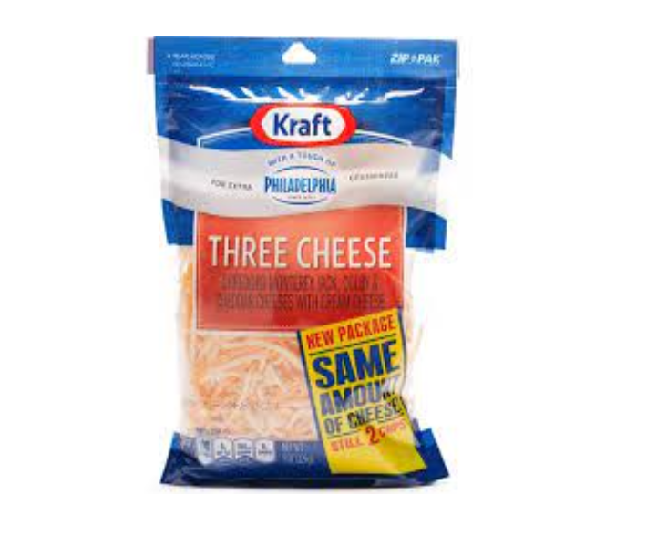 Kraft Shrd 3 Cheese 227G