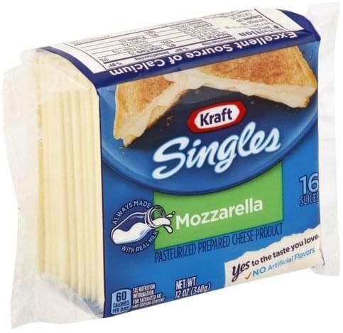 Kraft Singles Mozzarella Cheese 454G
