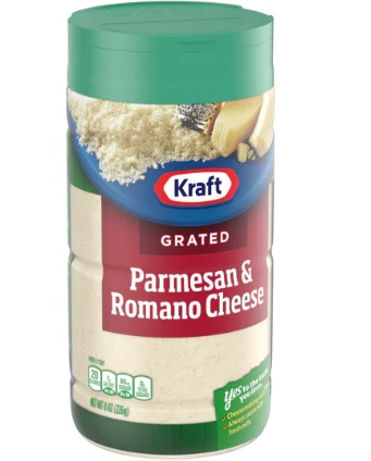 Kraft Grated Parmesan Romano 226G