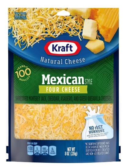 Kraft Shred Mexican 4 Cheese 227G