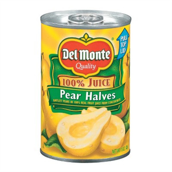 Del Monte Pears Halves 432G