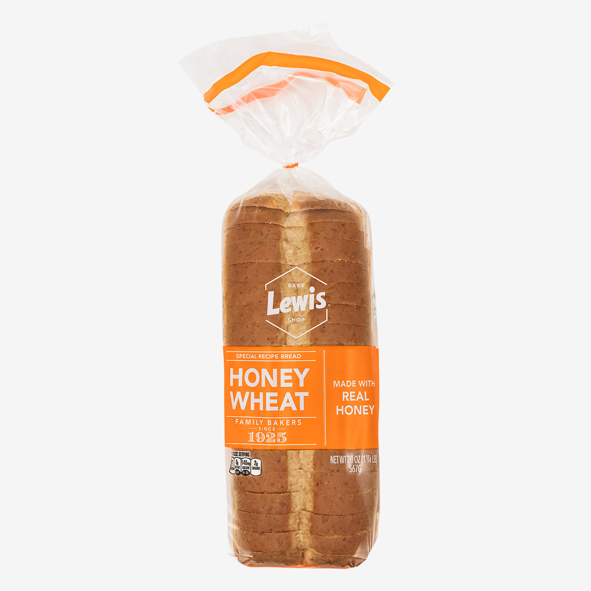 Lewis Honey Wheat Bread 556G