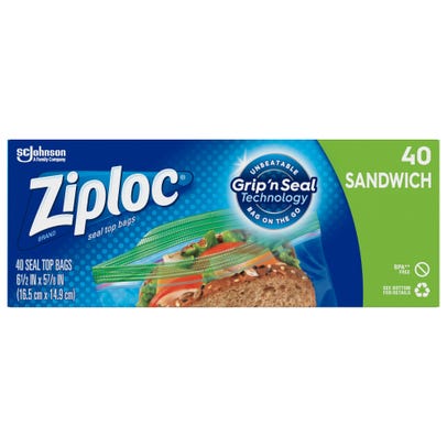 Ziploc Sandwich Bags 40X (Each)