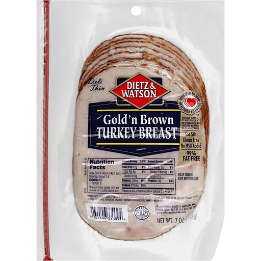 Dietz & Watson Golden Brown Turkey 198G