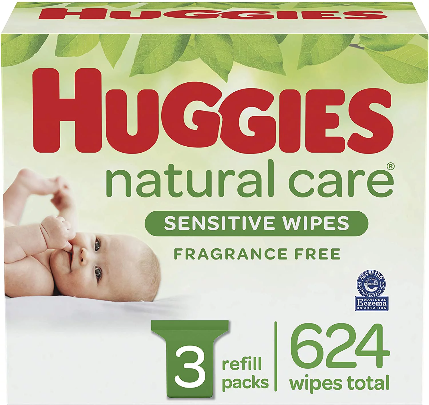 Huggies Baby Wipes Natural Fragrance Free 624X (Each)