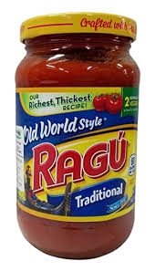Ragu Old World Spagietti Sauce Traditional 737G
