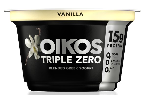 Dannon Okios Triple Zero Vanilla Yogurt 150G
