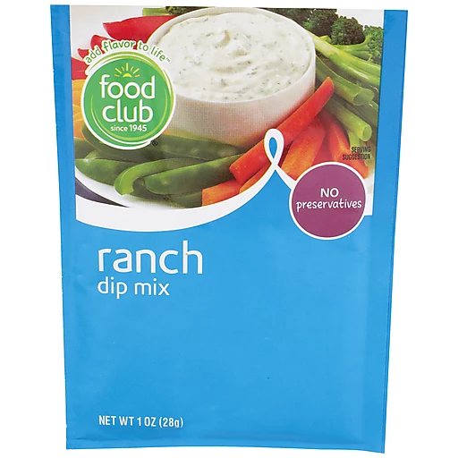 Food Club Ranch Dip Mix 28G