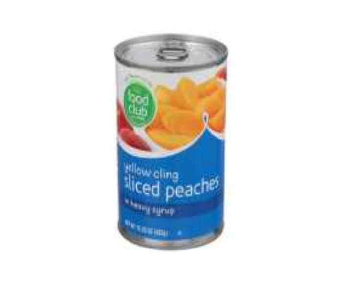 Food Club Peach Slice In Syrup 439G