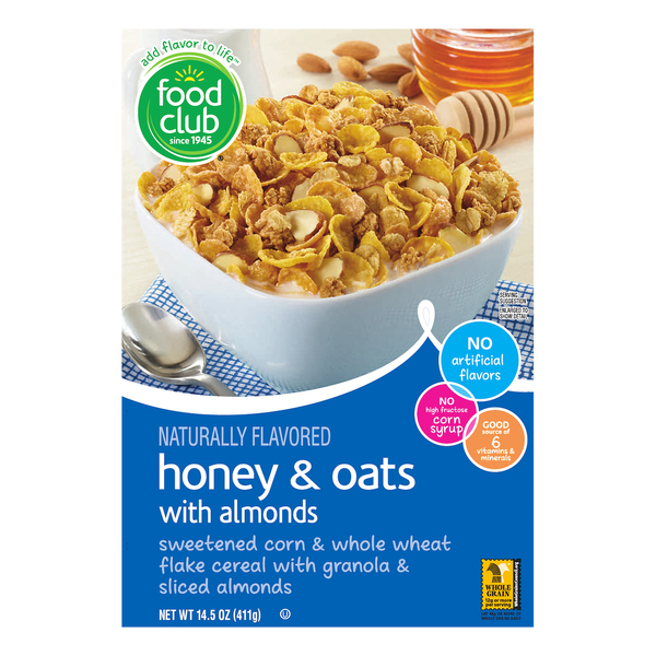 Food Club Honey Oat Almond Cereal 411G