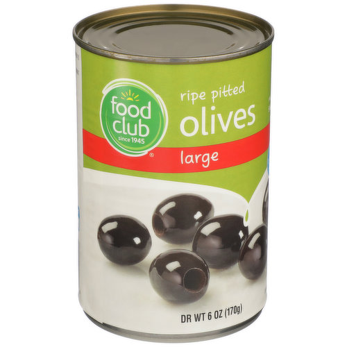 Food Club Ripe Olives Large 170G