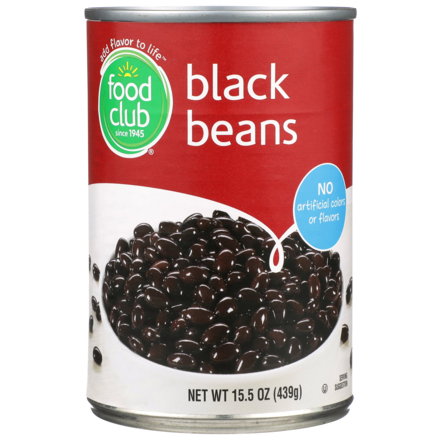Food Club Black Beans 439G