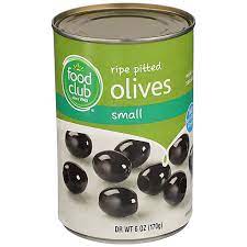 Food Club Ripe Olives Small 170G