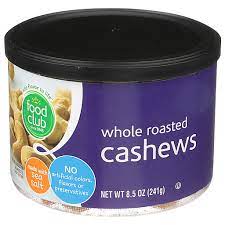 Food Club Whole Cashew Nuts 240G