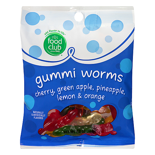 Food Club Candy Gummi Worms 184G