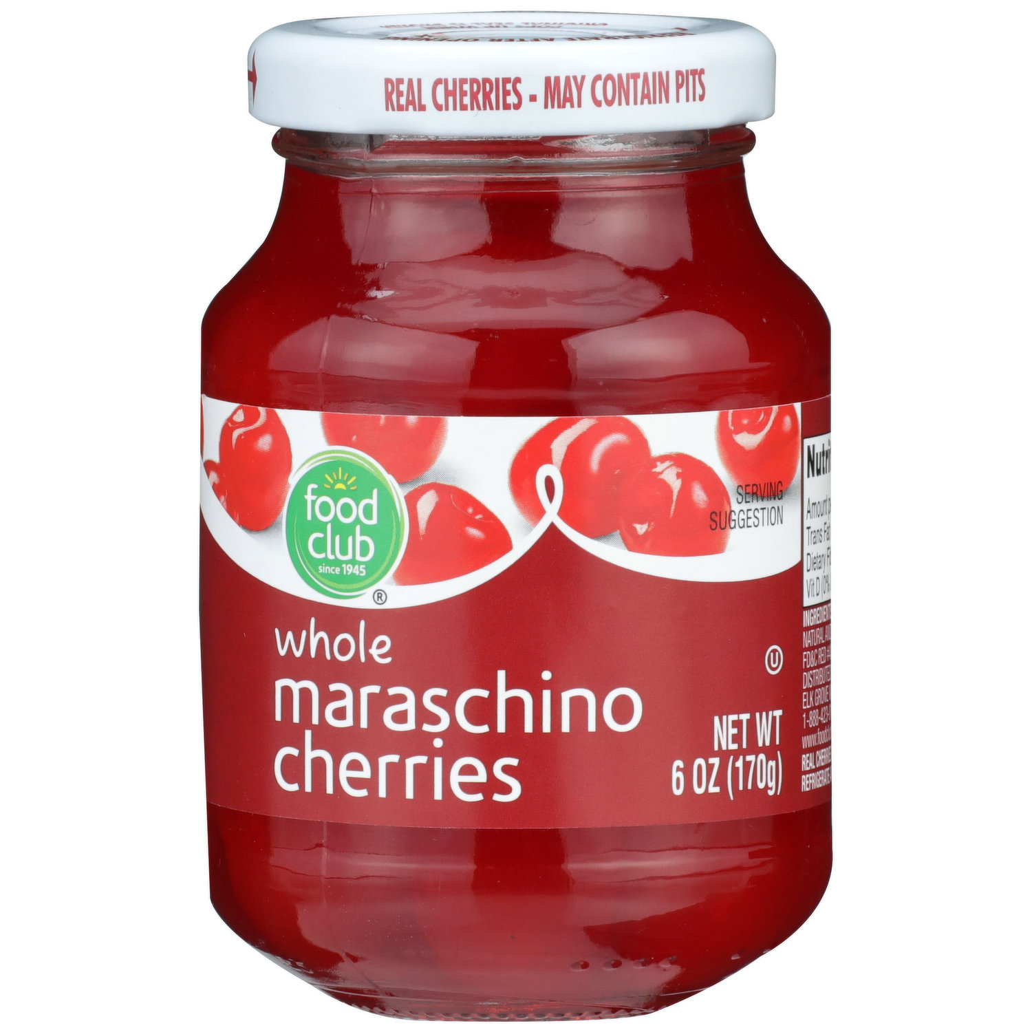 Food Club Maraschino Cherry 170G