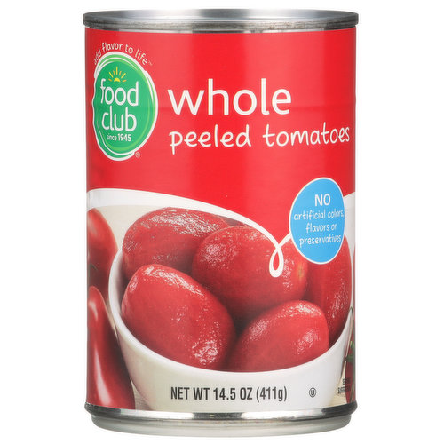 Food Club Tomato Whole Peeled 411G