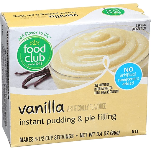 Food Club Pudding Vanilla 96G