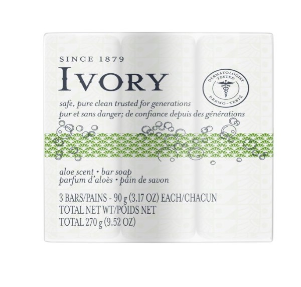 Ivory Bar Soap Aloe 270G
