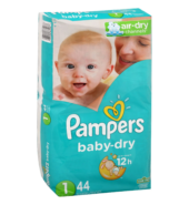 Pampers Baby Dry Sz1 Jumbo 44X (Each)