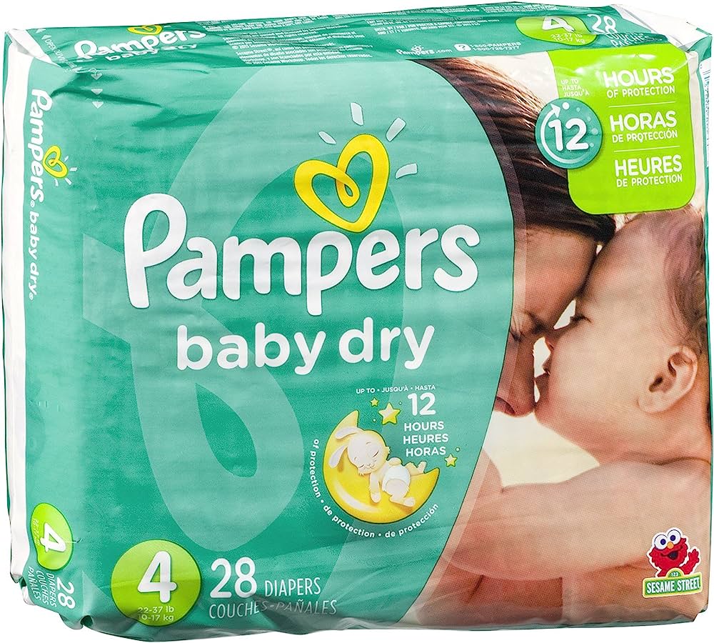 Pampers Baby Dry Size 4 28X (Each)