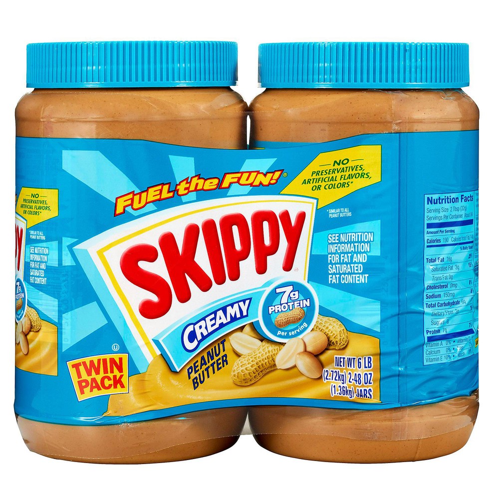 Skippy Peanut Butter Creamy 2X 1.36KG