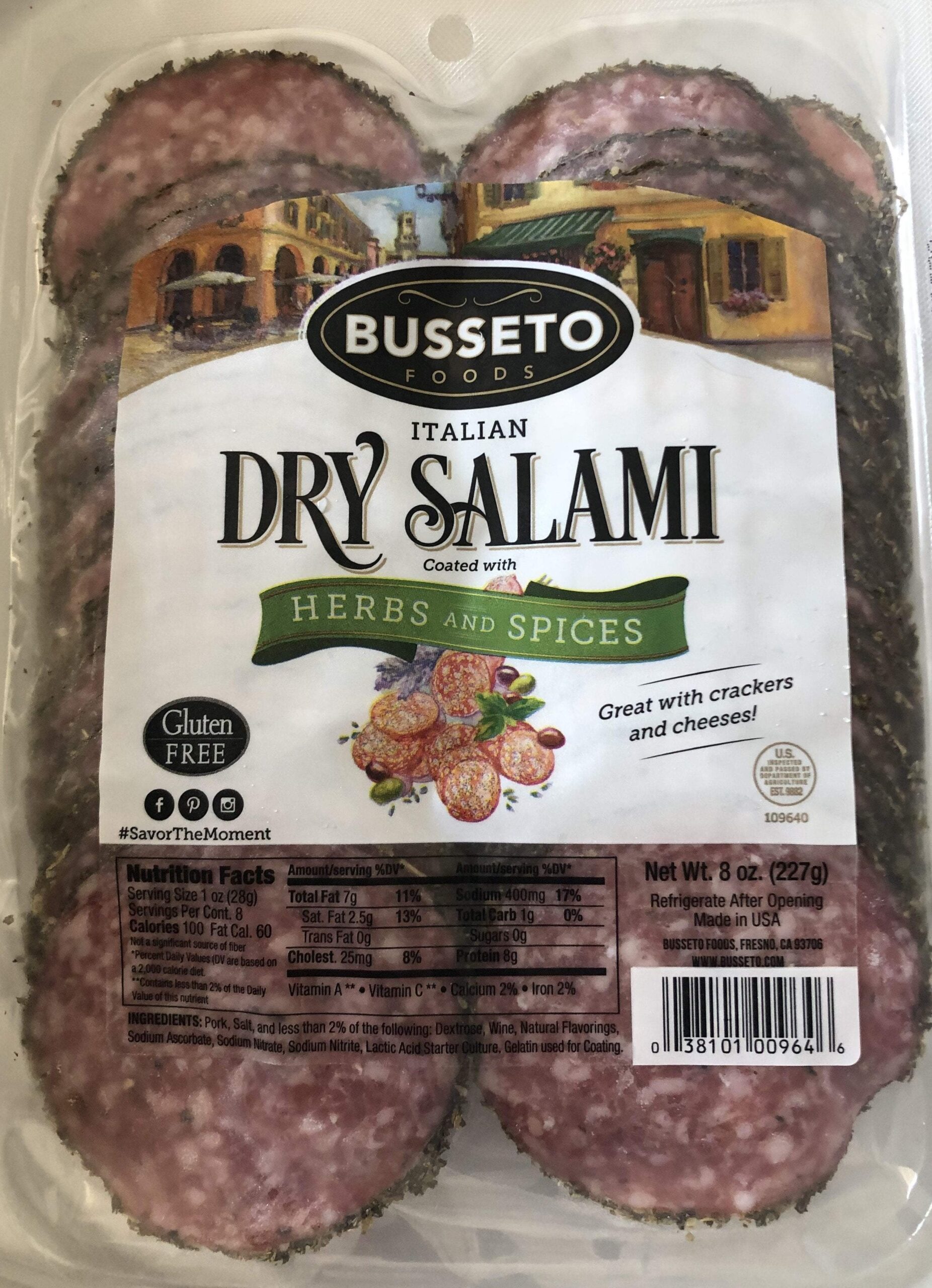 Busseto Salami Herb And Spice 227G