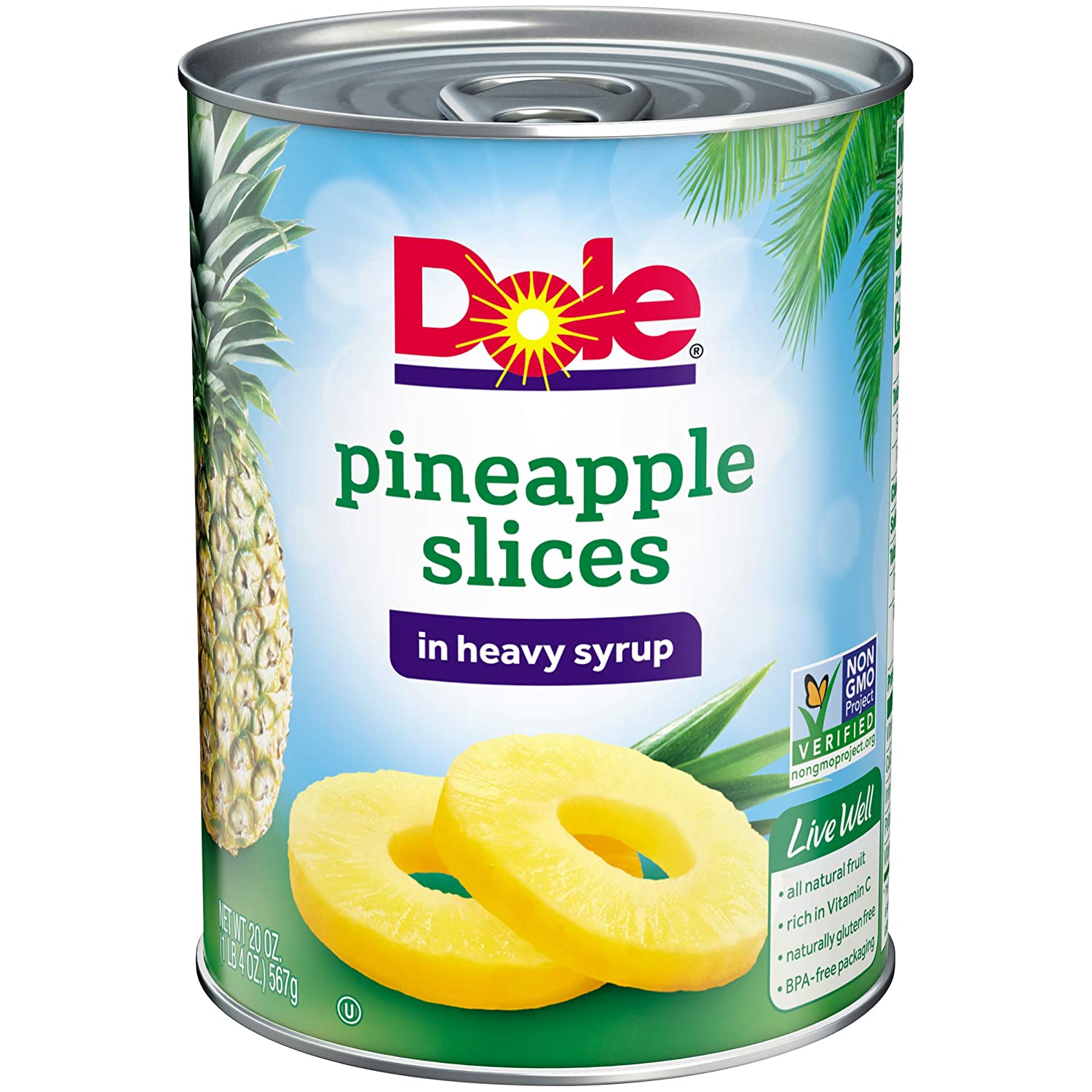 Dole Pineapple Slices in Heavy Syrup 567G