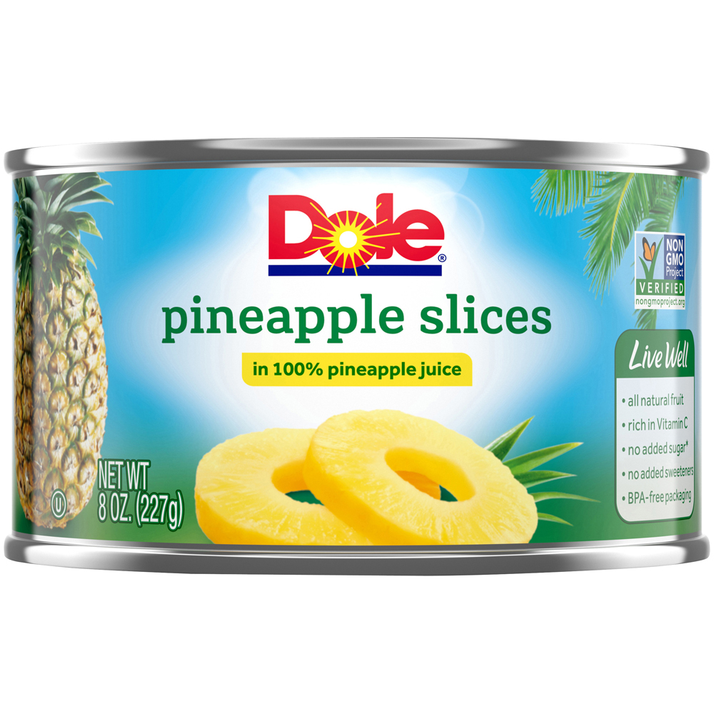 Dole Pineapple Slices W/Juice 226G
