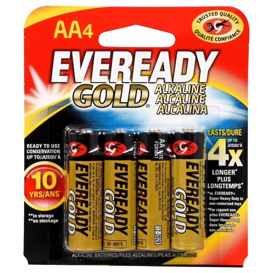 Eveready Gold Battery Aa 4X (Each)