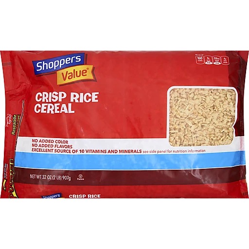 Shoppers Value Rice Crispy Cereal 907G
