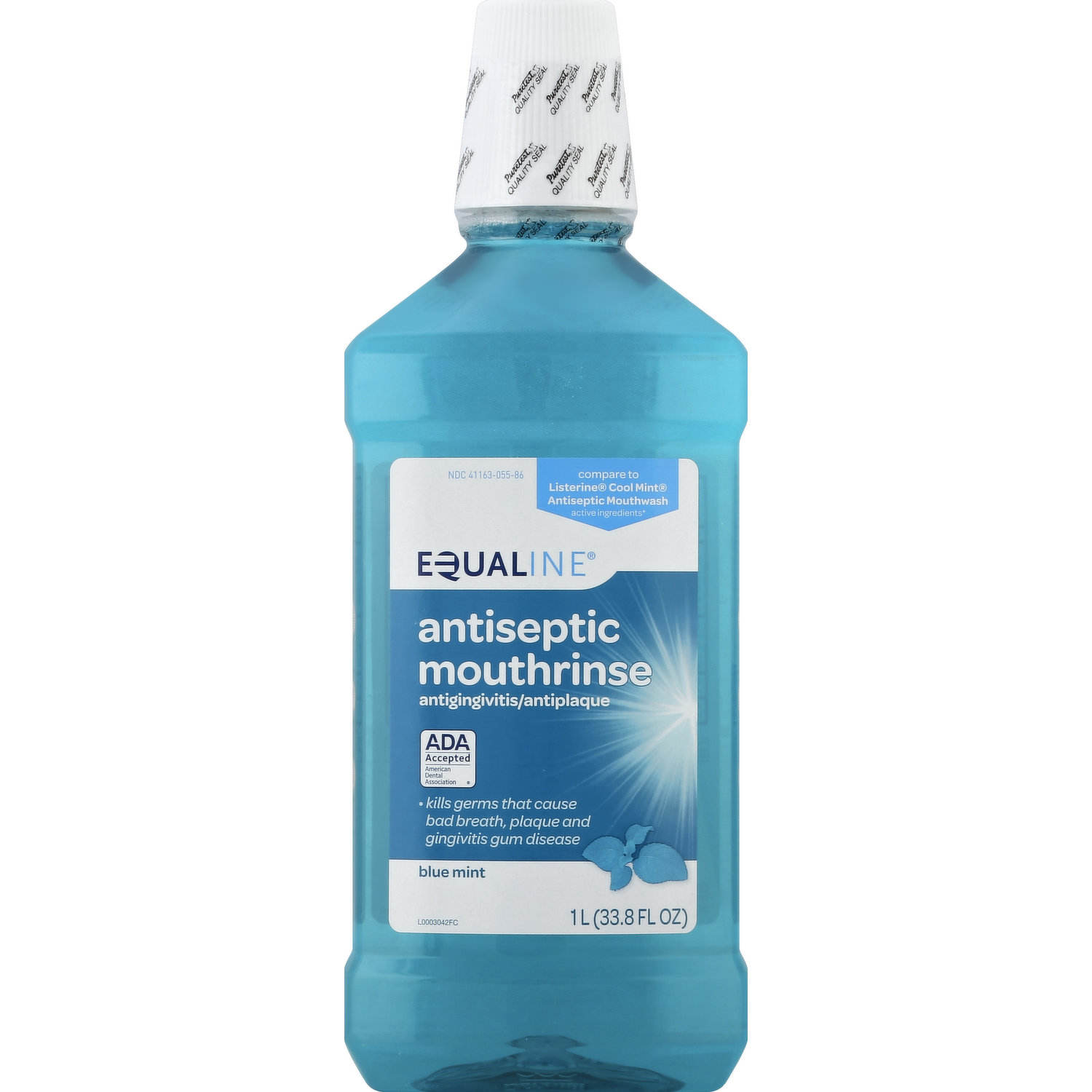 Equaline Mouthwash Antiseptic Blue Mint 1L
