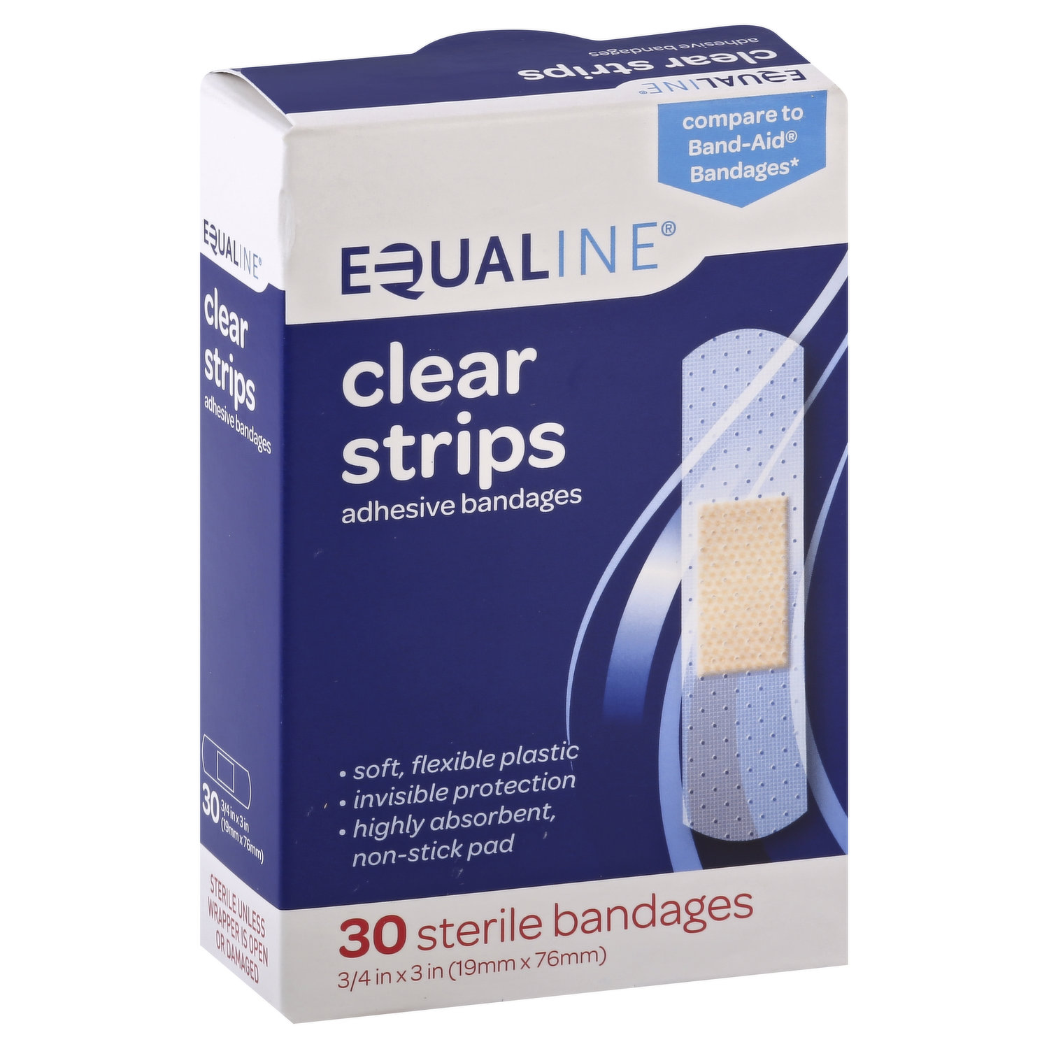 Equaline Clear Bandage Asst 30X (Each)