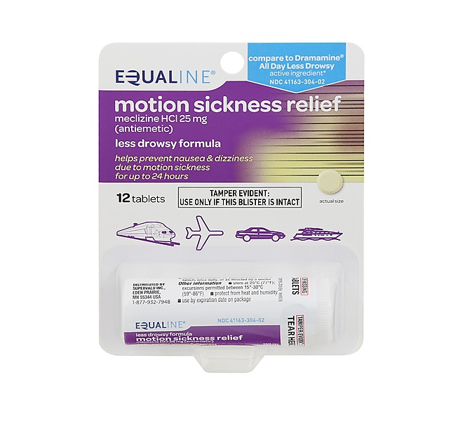 Equaline Motion Sickness Tabs 12X (Each)
