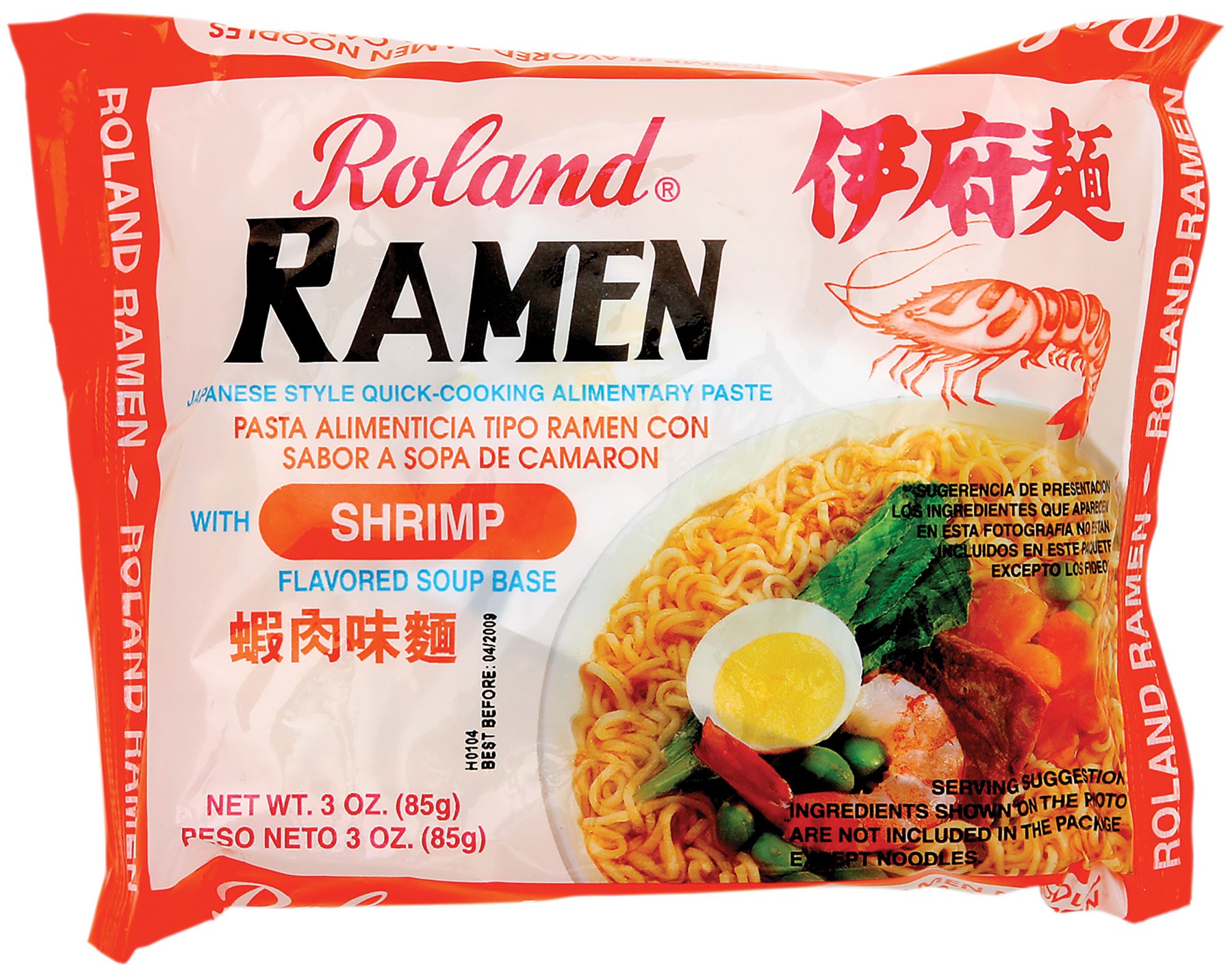 Roland Shrimp Ramen 85G