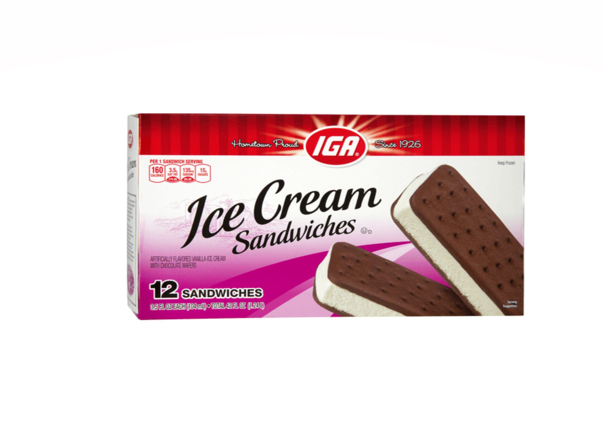 Iga Ice Cream Sandwich 12X (Each)