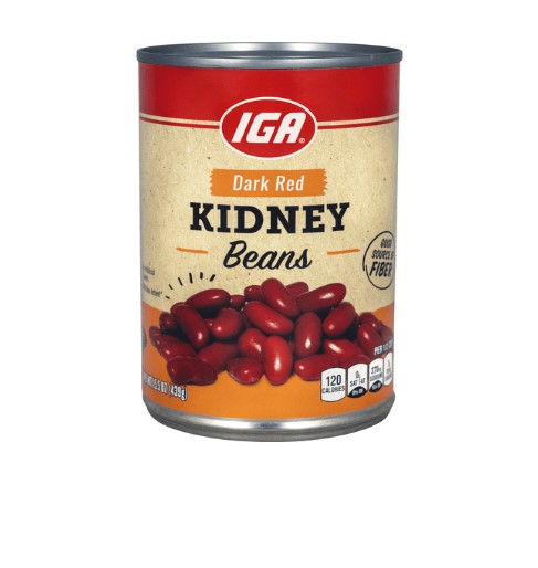 Iga Beans Dark Red Kidney 439G