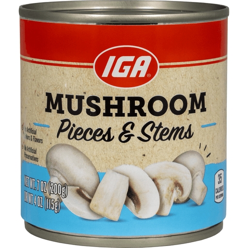 Iga Mushroom Pieces N Stems 375G