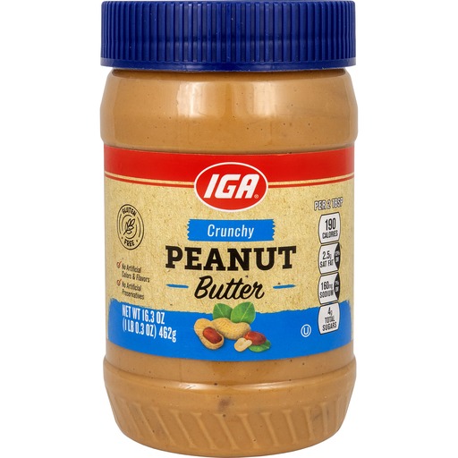 Iga Peanut Butter Crunchy 454G