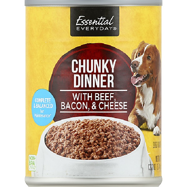Essential Everyday Dog Beef Bacon & Cheese 374G