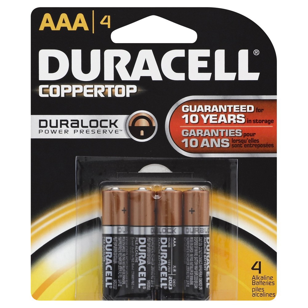 Duracell Aaa Batteries 4X (Each)