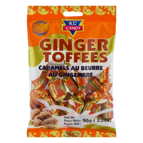 Kc Candy Ginger Toffees 90G