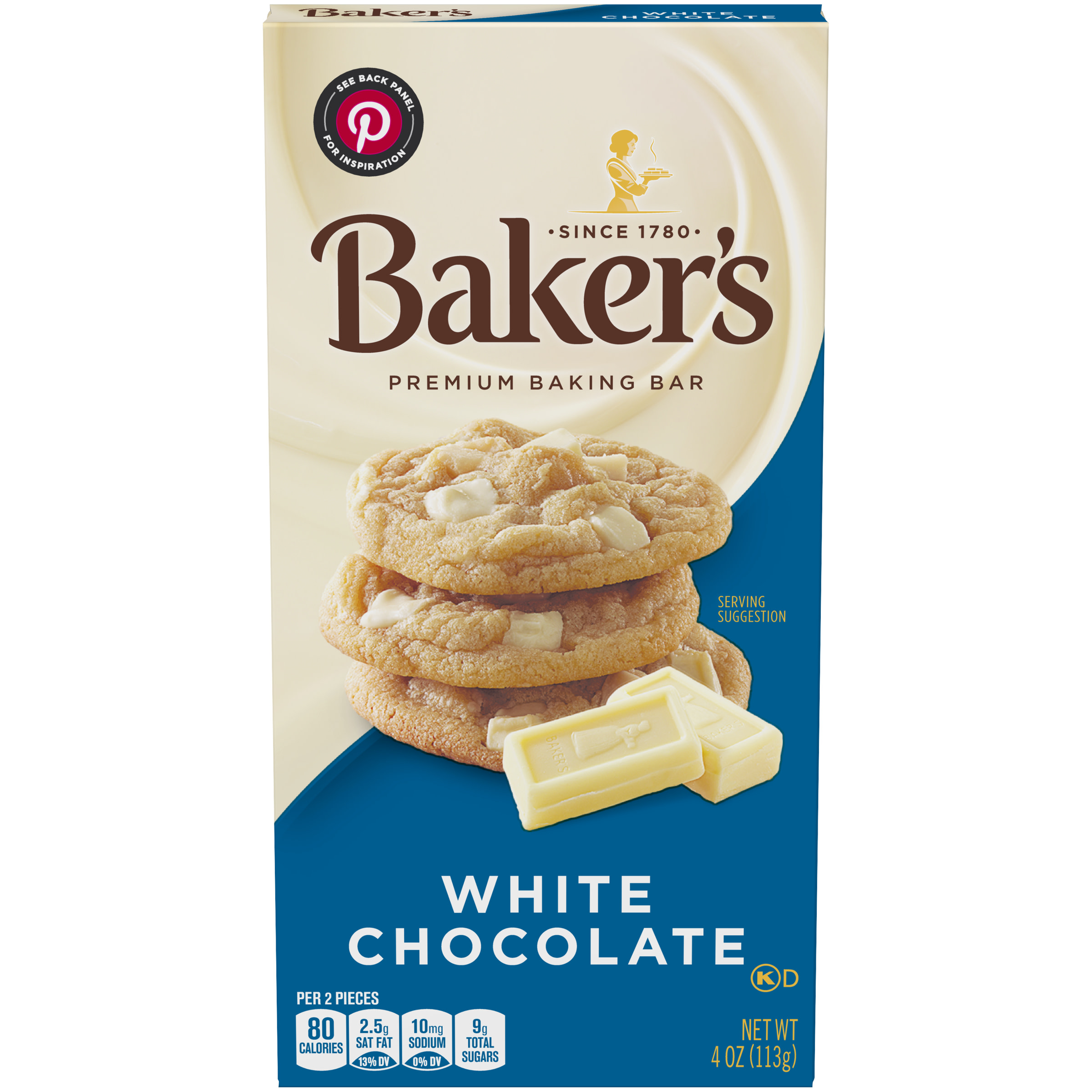 Bakers Premium White Chocolate 113G
